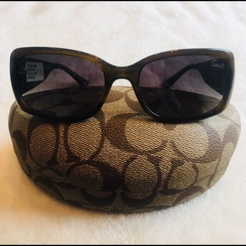 Coach Bronwen S829 Olive Horn Sunglasses